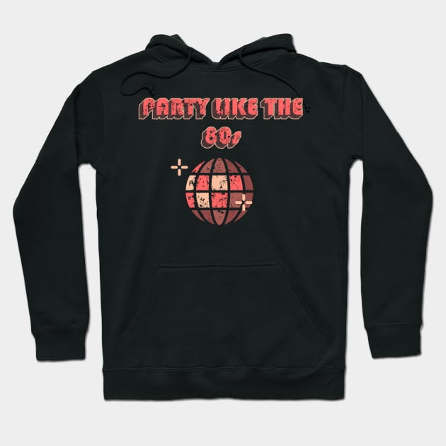 Party Like The 80s - vintage  retro pattern Hoodie by Evedashy